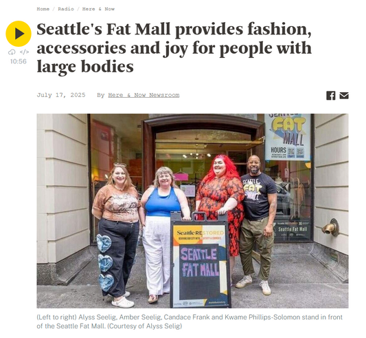 Listen in: Seattle’s Fat Mall Is a Beacon of Body Positivity and Change